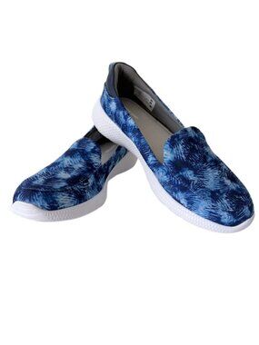 Lands’ End Blue Tie-Dye Slip-On Sneakers Women’s Size 9B Lightweight Comfort Sho